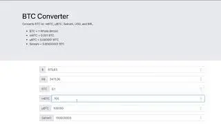 Bitcoin Calculator - BTC to USD to Satoshi