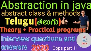🔴Abstraction in java | abstract class and methods | use of abstract class and abstract methods