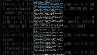 SQL Map - Mengambil Data Didalam Database