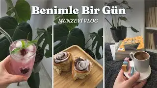 Benimle Bir Gün, Bayram Hazırlığı🐏, Cinnabon Roll Tatlı Tarifi 🥯,  Soğuk İçecek🍹| Munzevi Vlog