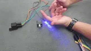 How to wire accessories on with the key off  FAKE CAR ALARM LED EXAMPLE