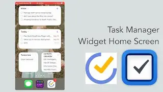 iOS 14 Task Widget Home Screen