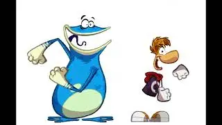 Rayman and Globox dance