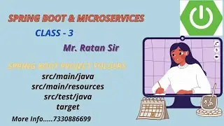 Spring Boot & Microservices || class-3 ||  Folder Structure || Mr. RATAN SIR || LIKE COMM SUBSCRIBE