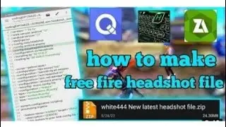 How to make auto headshot config file in free fire‼️How make free fire headshot file in mobile🎯