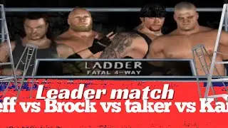 JEFF HARDY VS UNDERTAKER VS KANE VS BROCK LESNAR LADDER MATCH GAMEPLAY OF WWE SMACKDOWN PAIN