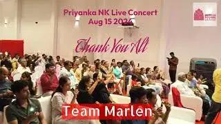Thank you so much for joining us atMarlen Mahal's Priyanka NK live music concert! | OCT 02 LOADING