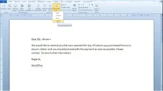 Use Mail Merge in Word 2010 to create documents automatically using Excel data