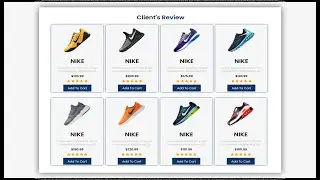 Picture card design | Shoes Website HTML/CSS/JS