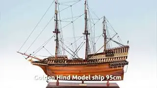 Seacraft Gallery - Golden Hind Model Ship 95cm - www.seacraftgallery.com.au