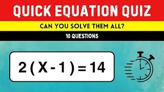 Math Equations Quiz - Can You Score 100%?