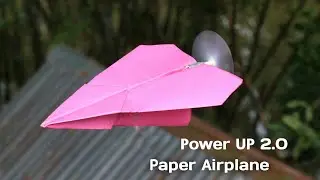 How to make a boomerang paper airplane - power up 2.0 paper airplane easy making 