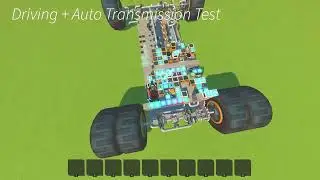 Scrap Mechanic AWD I6 Piston Engine Powered Car with Automatic Transmission