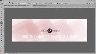 How to Change the Opacity of a Brush in Photoshop