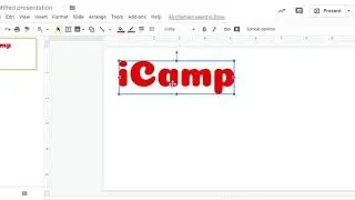 Layering Word Art in Google Slides
