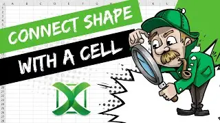 Excel - How to Connect shape with value from a cell | Excel Tips 109