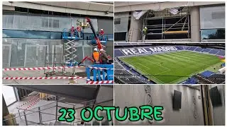 ⚠️ ASÍ AVANZAN las OBRAS en el estadio SANTIAGO BERNABÉU (23 octubre 2024)