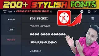 200+ fonts for kinemaster || Kinemaster Fonts not Working || Best Fonts for Kinemaster ⚡⚡