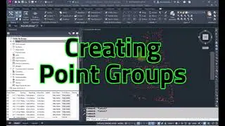 Creating Point Groups in Civil 3D