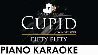 FIFTY FIFTY - Cupid (Twin Version) - Piano Karaoke Instrumental Cover with Lyrics