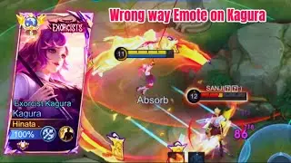 Wrong Way the Enemy Emote on Kagura☂️🔥| Kagura Mobile Legends