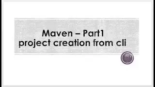 maven project creation from cli