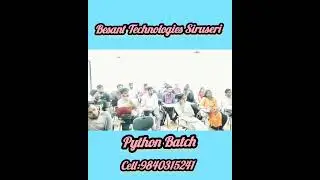 Besant Technologies Siruseri*Python  Batch*