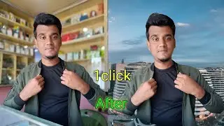 Just 1 click & photo background change 📷