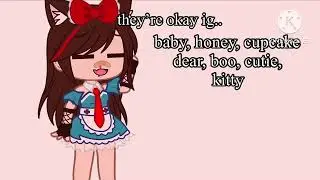 •//•romantic nicknames•//•gacha club•//•late trend•//•MissCherryOwO•//•