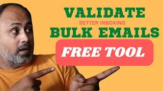 Bulk Email Validation Tool Free | Email List Cleaning For Beginners | Free Bulk Email Verification