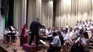 L.Denza. Funiculi-Funicula. Солістка Олена Талько. Хор та ОНІ ЖМУ ім.В.С.Косенка.Диригент В.Омельчук