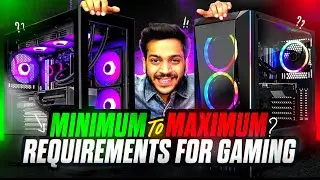 What are the Minimum and Maximum System Requirements for Gaming and Video Editing in a PC Build?