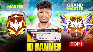 My V Badge ID Banned❌️😭 | Pushing Grandmaster Region Top 1 In Cs (Part -2)