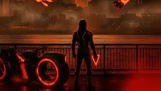 TRON Dark Legacy - 2 Hour of Dystopian Ambient Synthwave for Villains