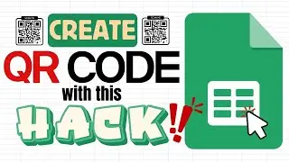 Create a QR CODE with this Quick Hack in Google Sheets (Generate Bulk)