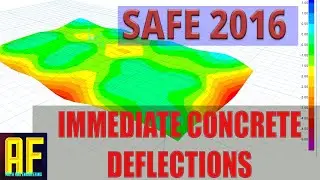 CSI SAFE 2016 - Reinforced Concrete Slab Deflections (Instantaneous, Uncracked)