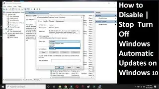 How to Disable Automatic update Windows 10 Hindi & Urdu