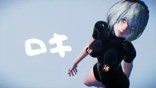 [MMD R18] ロキ - Roki / 2B Body Paint [NieR Automata]