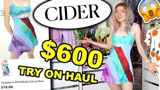 $600 CIDER TRY ON HAUL!!! Is Cider Store Legit?! My Subscribers Pick My Cider Haul 2021