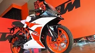 KTM RC 200 2017 First Look Walkaround Review, Exhaust Note, What's New