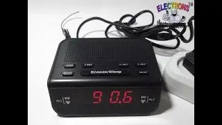 Музыкальные часы, радио, будильник, настольные, светодиодные, LED,  умные часы Electrons TM
