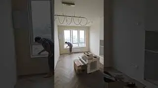 Ремонт квартиры от застройщика пик с видом на Москва сити! #shorts #короткиевидео