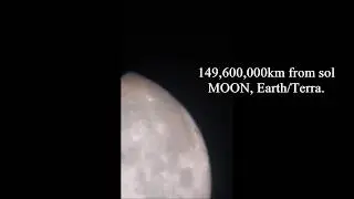 Earth's Moon 7/3/2020  slow motion Telescope footage
