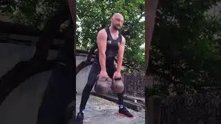 Становая тяга с гирями 2х24кг