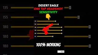 Free Fire Desert Eagle Headshot Sensitivity Setting 2024 ⚙️| One Tap Setting 😈| Garena Free Fire