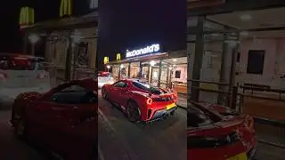 We took a £350k Ferrari 488 Pista through a McDonald's drive-through!