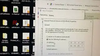 Set up network ip