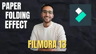 PAPER FOLDING EFFECT like Ali Abdaal in FILMORA | #filmora13 #WondershareFilmora