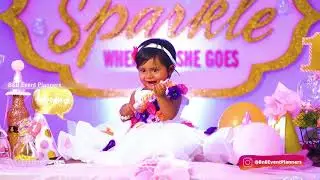 Sparkle Theme Birthday Decors | First Birthday Decor | B&B Event Planners