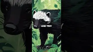 Meet the Fierce Honey Badger with Unique Features! 🍯🦡 #Shorts